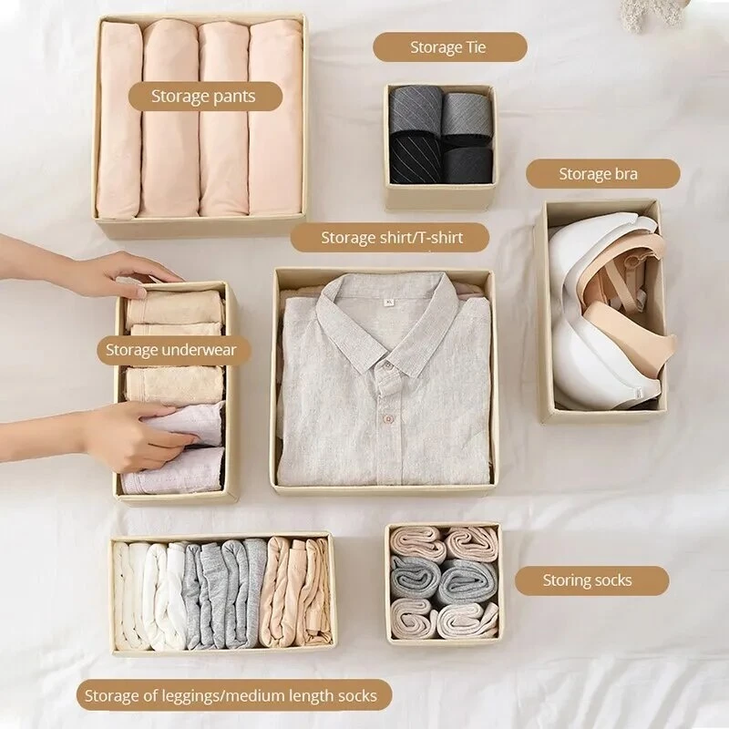 Kotak Penyimpanan Serbaguna Set Isi 6 Storage Box Organizer